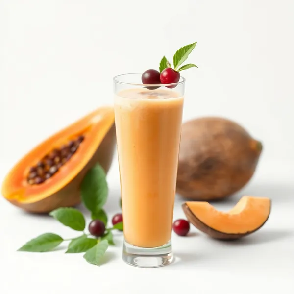 Smoothie de Papaya e Água de Coco que Aumenta a Imunidade