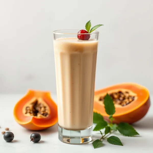 Smoothie de Papaye et Lait de Cannabis qui Renforce le Système Immunitaire