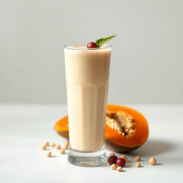 Smoothie de Papaya e Pistache que Reforça o Sistema Imunológico