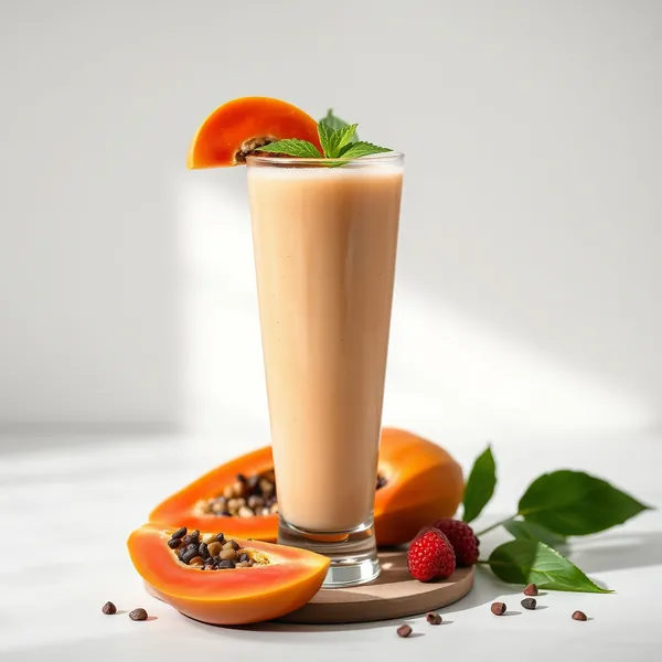 Immune-Boosting Papaya Protein Shake Smoothie