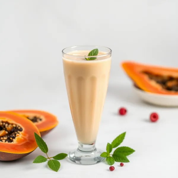 Immune-Boosting Papaya Rice Milk Smoothie