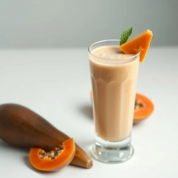 Smoothie de Papaya e Leite de Soja que Aumenta a Imunidade