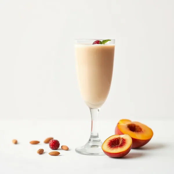Smoothie Pêche Lait d'Amande Boost Immunitaire