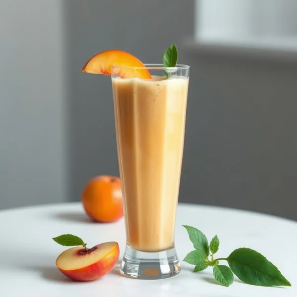 Immune-Boosting Peach Apple Juice Smoothie