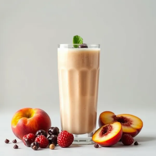 Pfirsich-Haselnuss-Milch-Smoothie zur Stärkung des Immunsystems