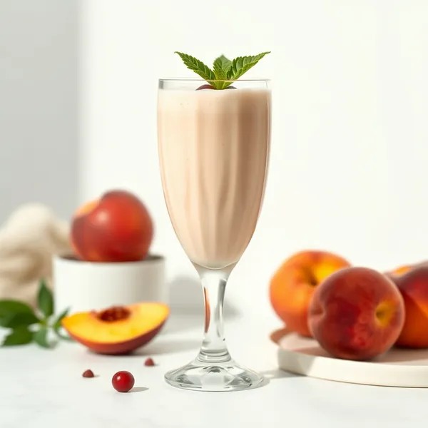 Smoothie Pêche et Soja qui Renforce l'Immunité