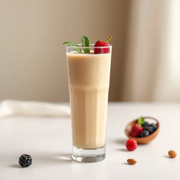 Smoothie de Manteiga de Amendoim, Amêndoa e Leite de Coco para o Sistema Imunológico