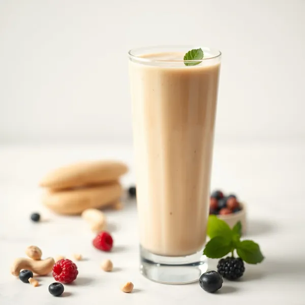 Immune-Boosting Peanut Butter Cashew Milk Smoothie