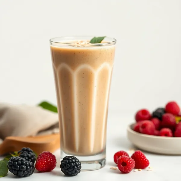 Smoothie de Manteiga de Amendoim e Leite de Aveia para o Sistema Imunológico