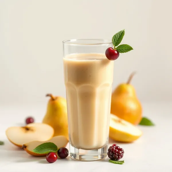 Batido de Jugo de Pera y Manzana que Aumenta la Inmunidad
