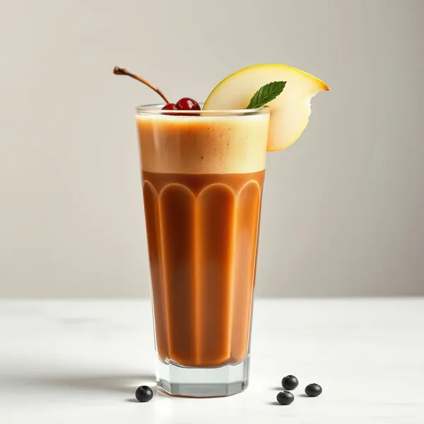 Smoothie de Pera com Café Frio que Impulsiona o Sistema Imune