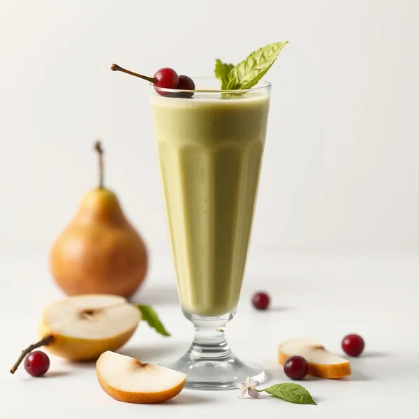Smoothie de Pera e Matcha para Aumentar a Imunidade