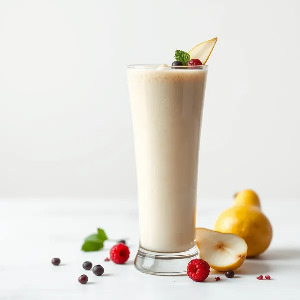 Smoothie de Poire et de Lait de Riz Renforçant le Système Immunitaire