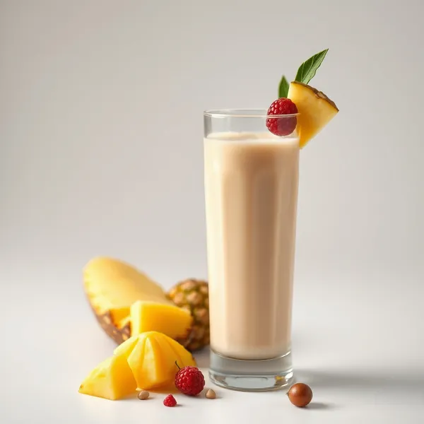 Smoothie Ananas und Haselnussmilch zur Stärkung des Immunsystems