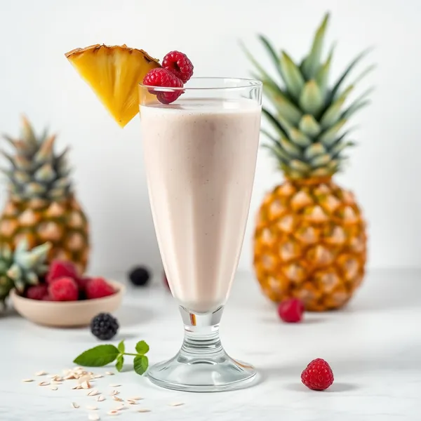Smoothie Ananas et Lait d'Avoine pour Renforcer l'Immunité