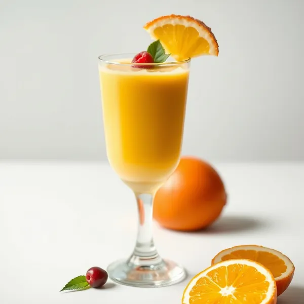 Smoothie de Jus d'Ananas et d'Orange qui Boost l'Immunité