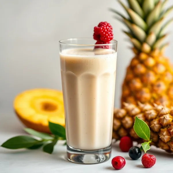 Immune-Boosting Pineapple Pea Milk Smoothie