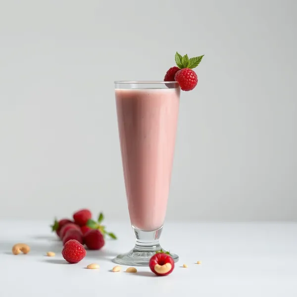 Smoothie de Framboesa e Leite de Caju para Aumentar a Imunidade