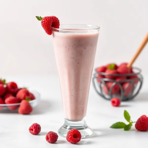 Immune-Boosting Raspberry Greek Yogurt Smoothie