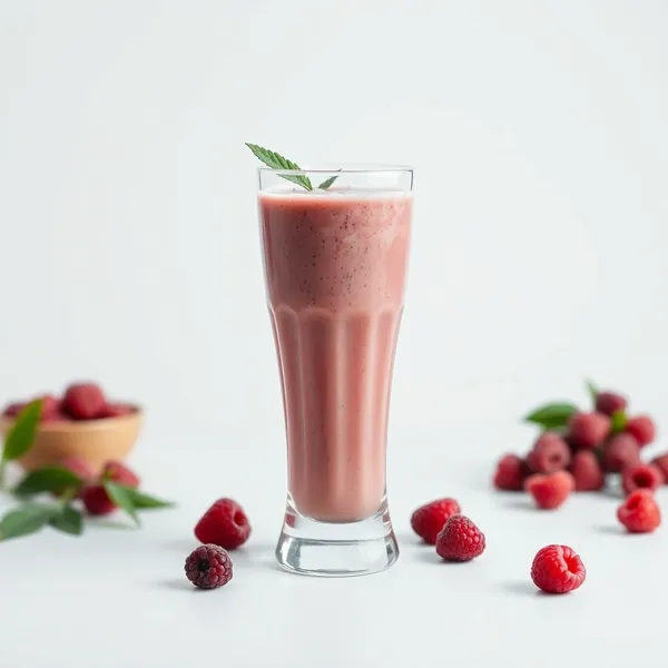 Smoothie de Framboise et de Lait de Cannabis qui Renforce le Système Immunitaire
