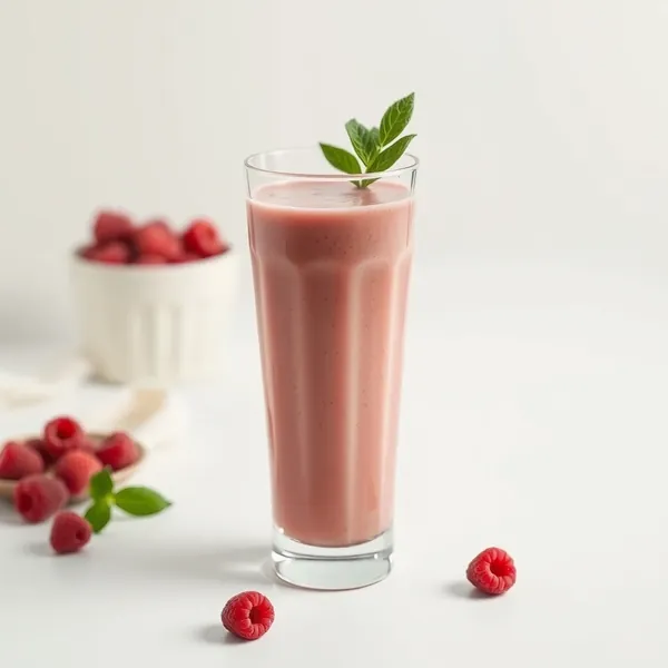 Immune-Boosting Raspberry Kefir Milk Smoothie