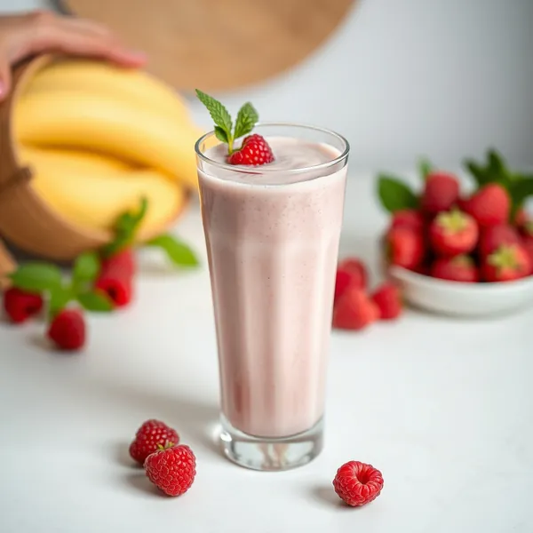 Immune-Boosting Raspberry Oat Milk Smoothie