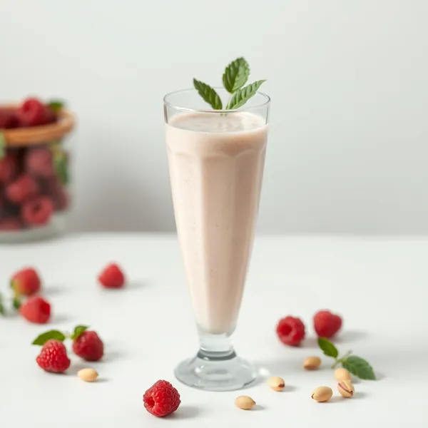 Immune-Boosting Raspberry Pistachio Milk Smoothie