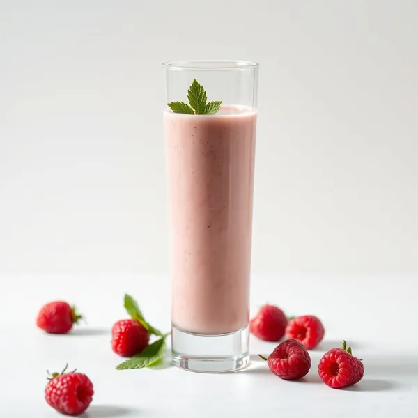 Smoothie de Arroz com Framboesa que Reforça o Sistema Imunológico