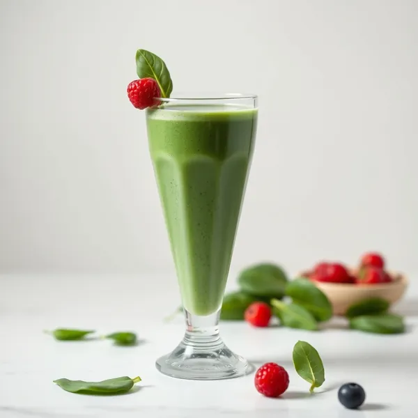 Smoothie de Espinafre e Iogurte Grego