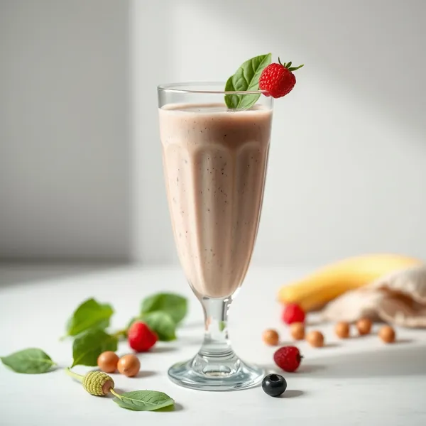 Immune-Boosting Spinach Hazelnut Milk Smoothie