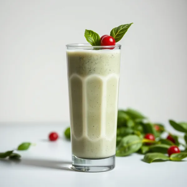 Immune-Boosting Spinach Kefir Milk Smoothie
