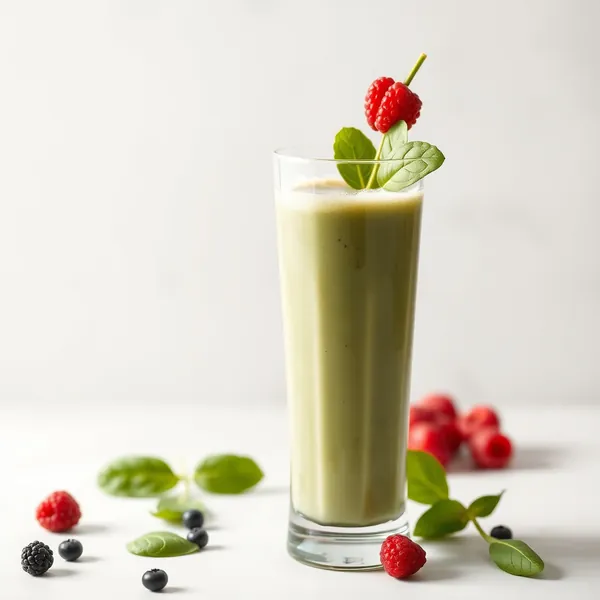 Smoothie de Espinafre e Leite de Soja que Impulsiona o Sistema Imunológico