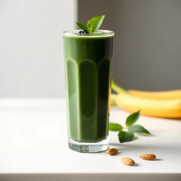 Immune-Boosting Spirulina Almond Milk Smoothie