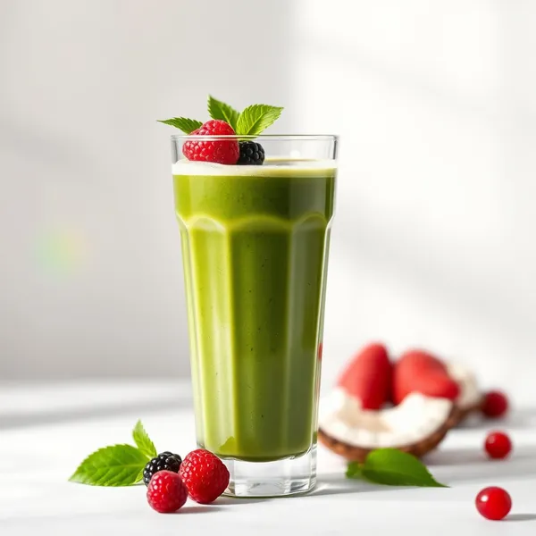 Smoothie de Spiruline et Eau de Coco