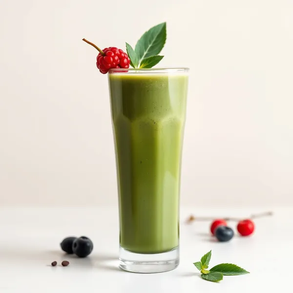 Smoothie Impulsor de Imunidade com Espirulina e Leite de Cânhamo