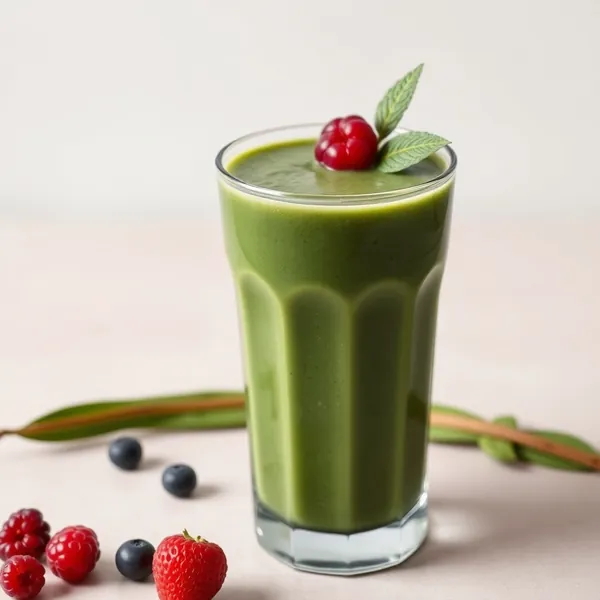 Smoothie de Spiruline et Lait de Pois