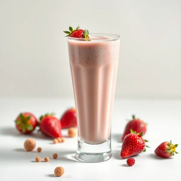 Smoothie di Fragole e Nocciole che Rafforza il Sistema Immunitario