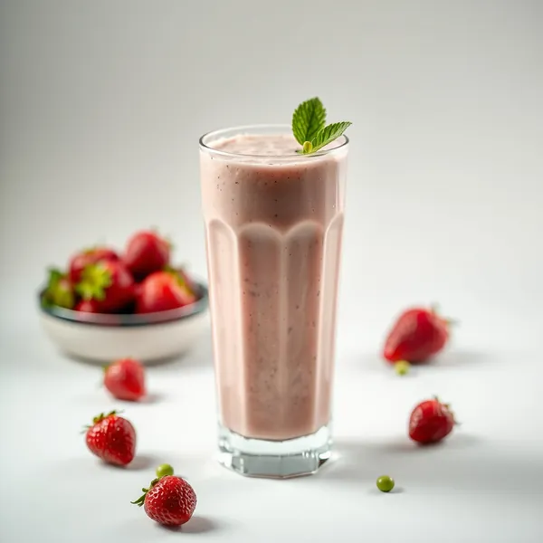 Immune-Boosting Strawberry Pea Milk Smoothie