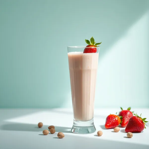 Smoothie aux Fraises et Pistaches qui Boost l'Immunité