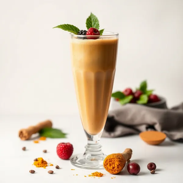 Smoothie di Caffè Freddo e Curcuma per Rafforzare il Sistema Immunitario