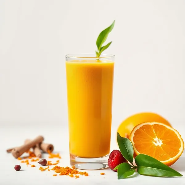 Smoothie de Laranja e Cúrcuma para o Sistema Imunológico