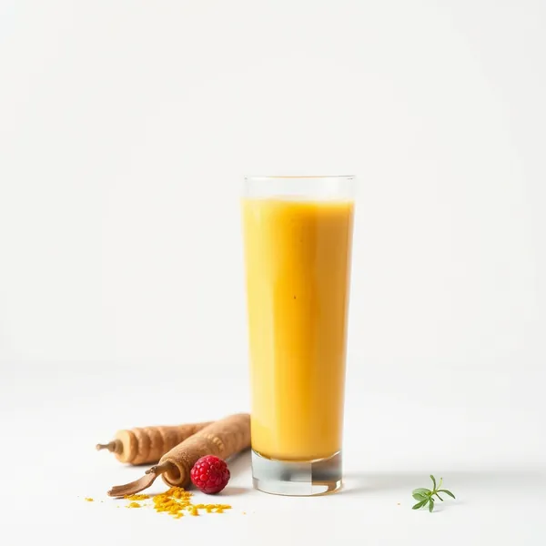 Smoothie au Lait de Riz et Curcuma qui Renforce le Système Immunitaire