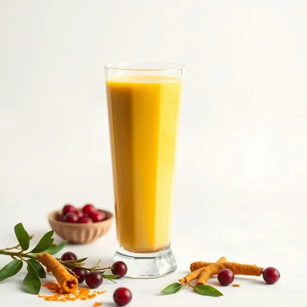 Immune-Boosting Turmeric Soy Milk Smoothie