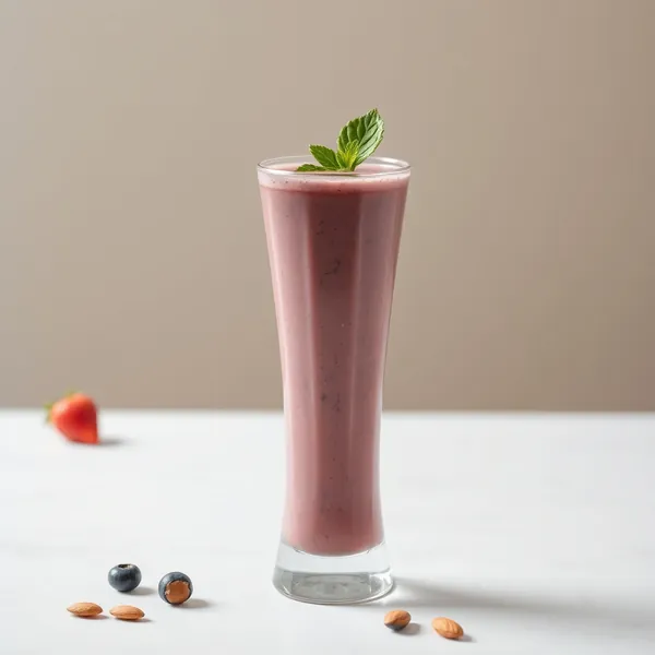 Smoothie Keto à l'Açaï, Amande et Lait de Coco