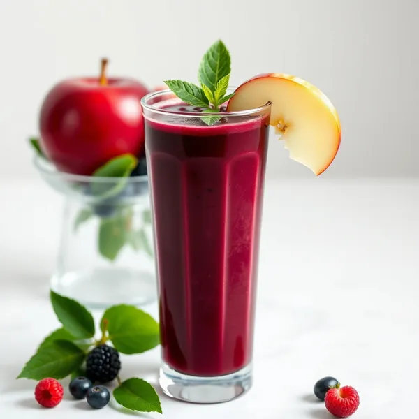 Keto-Friendly Acai Apple Juice Smoothie