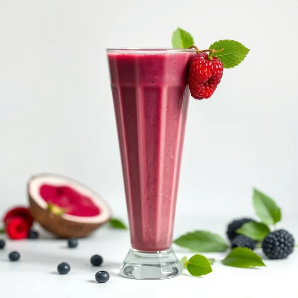 Smoothie de Açaí e Água de Coco Amigável com Keto