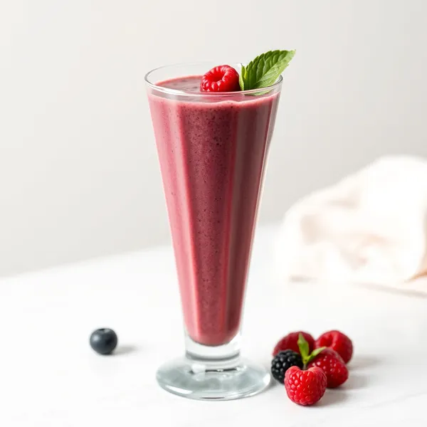 Smoothie de Açaí e Iogurte Grego Amigável com Keto