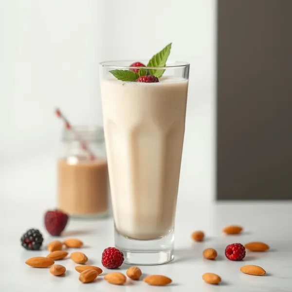 Smoothie de Manteiga de Amendoim e Leite de Amendoim Amigável com Keto