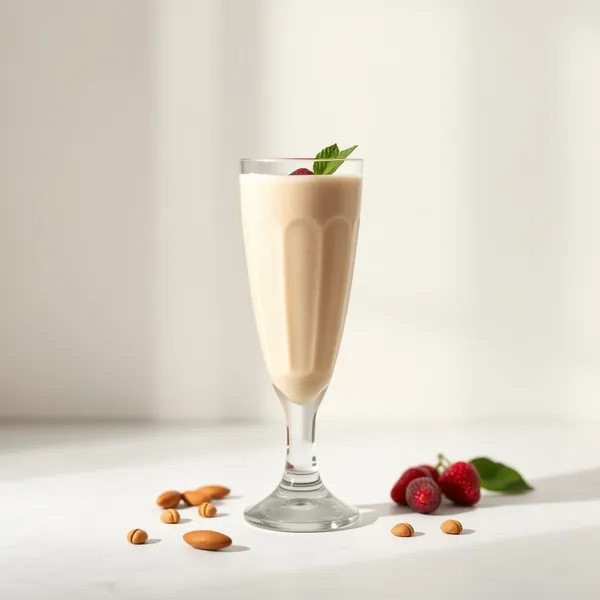 Smoothie Amanteigado de Amêndoas e Leite de Caju Amigável para Keto