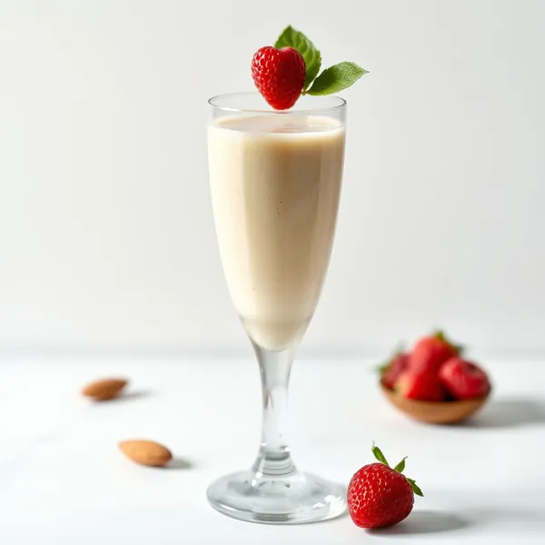 Smoothie aus Mandelbutter und Kokoswasser (Keto-freundlich)